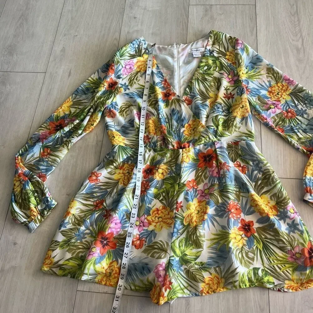 Glamorous floral romper size L